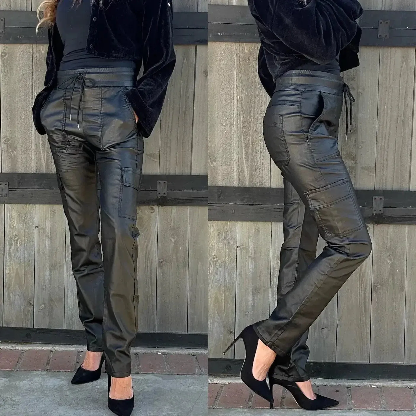 Ali Pant in Black Vegan