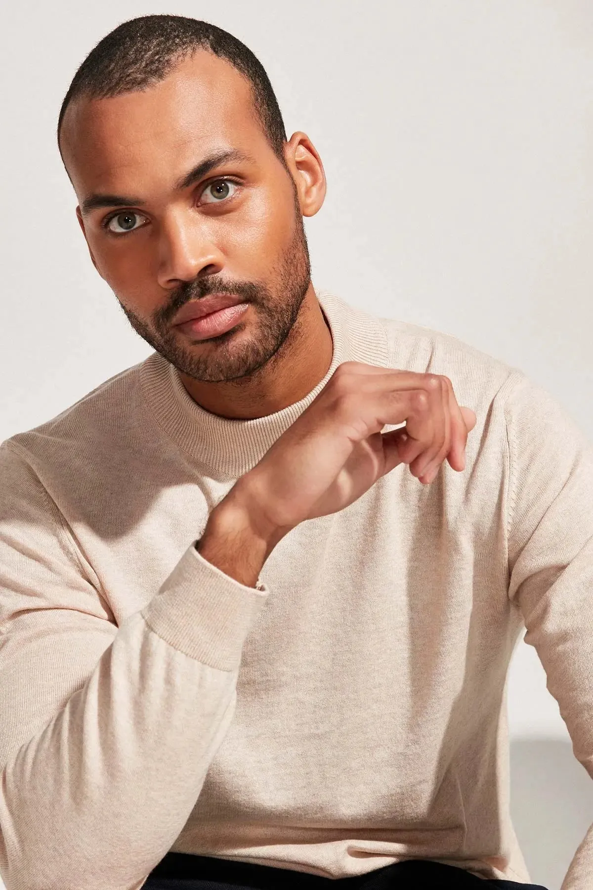 Beige Clark Men's Knitwear