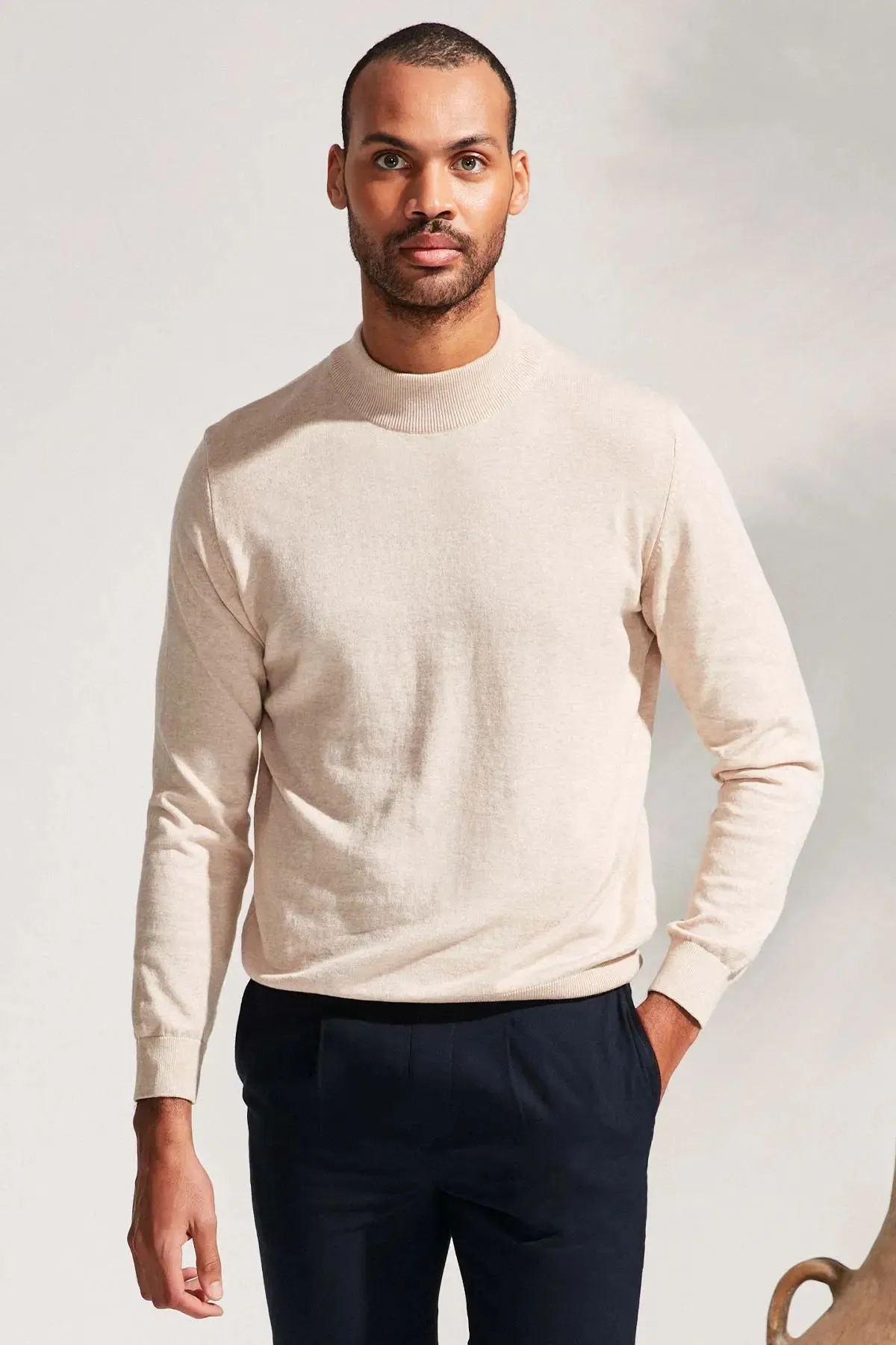 Beige Clark Men's Knitwear