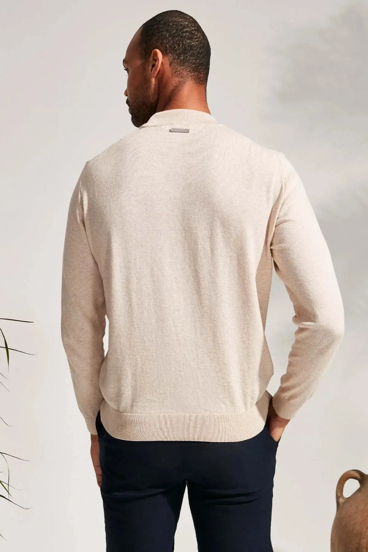 Beige Clark Men's Knitwear