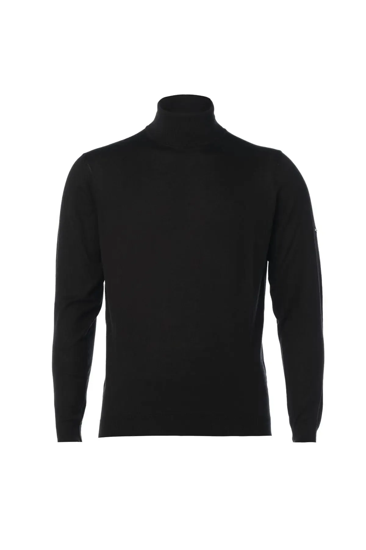 Black Silk and Cashmere Fisherman Utku Men's Knitwear
