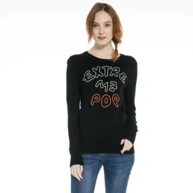 Chain Stitching Embroidery Sweater
