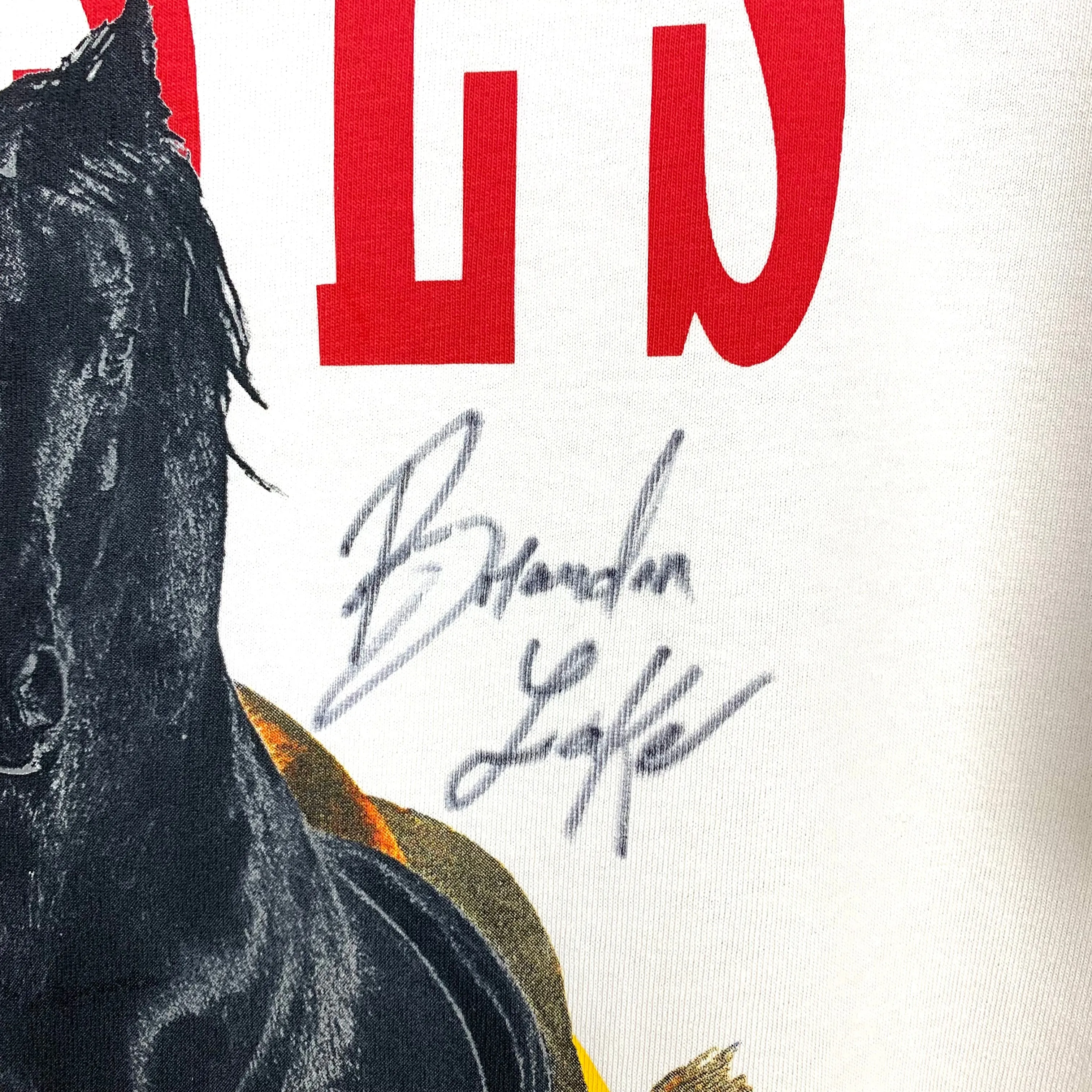 DIVIDED by H&M Horses AUTOGRAPHED Tee- Size XL