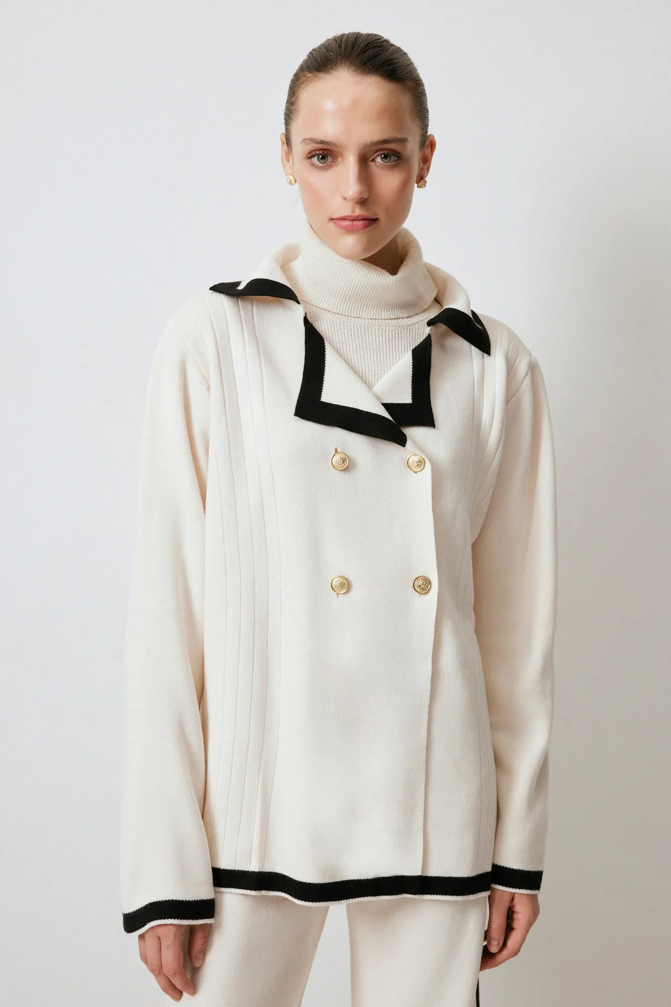 DOUBLE BREASTED KNITWEAR SUIT