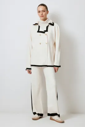DOUBLE BREASTED KNITWEAR SUIT