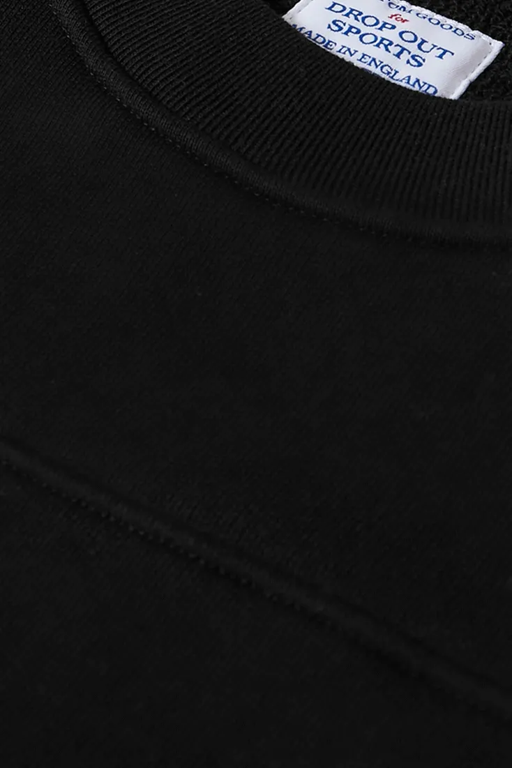 Drop Out Sports Panel Sweatshirt - Black