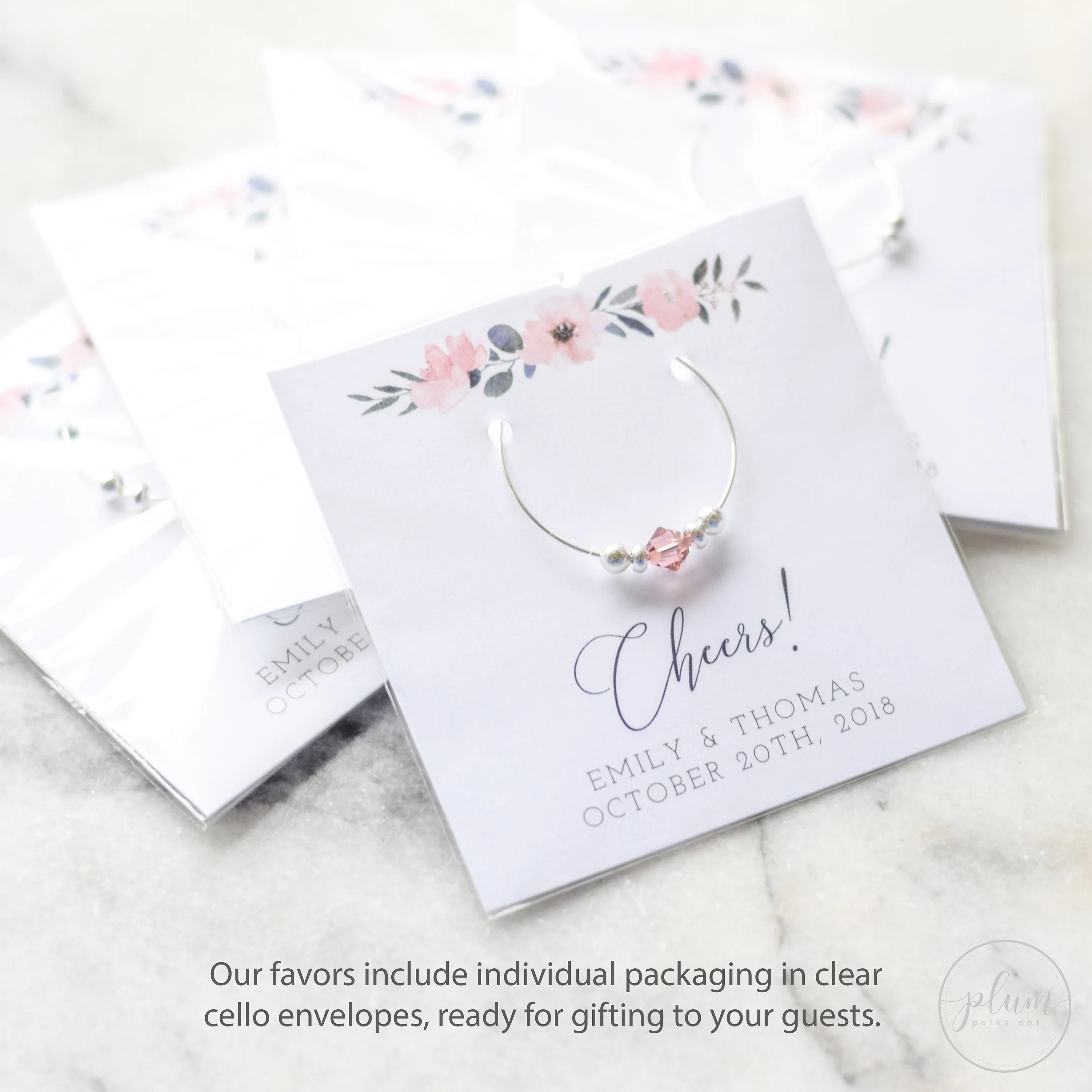 Fiesta Engagement Party Favors, Cinco De Mayo Engagement, Swarovski Crystal Wine Charm