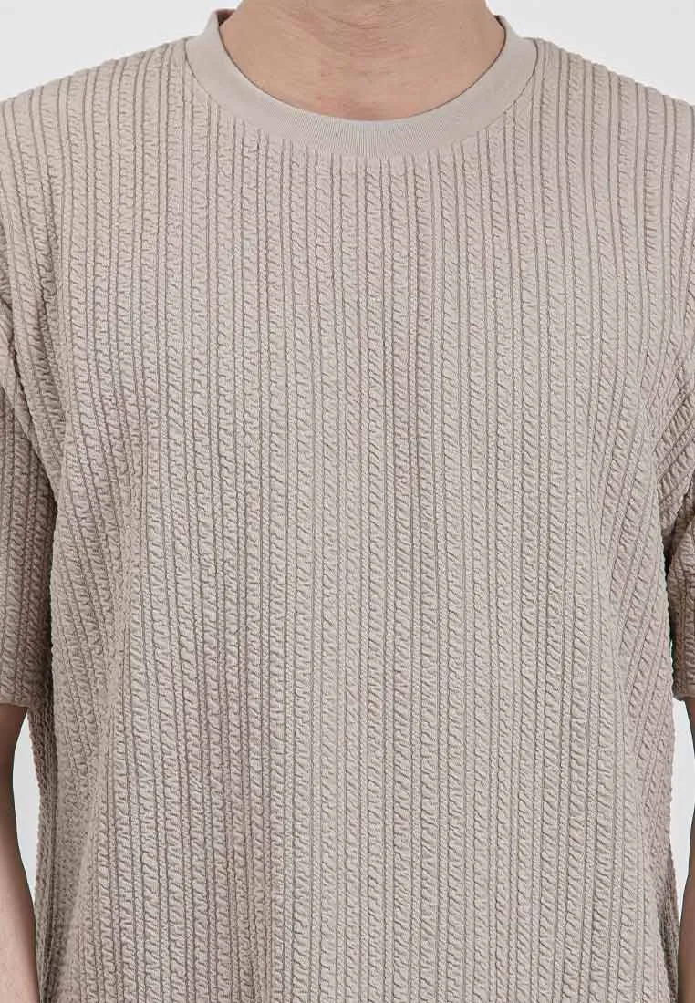 Forest Fancy Knitted Round Neck T Shirts Men Knitwear | Baju Sweater Lelaki Knitwear - 621386