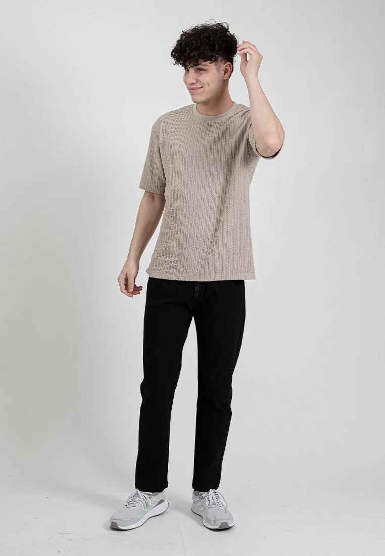 Forest Fancy Knitted Round Neck T Shirts Men Knitwear | Baju Sweater Lelaki Knitwear - 621386