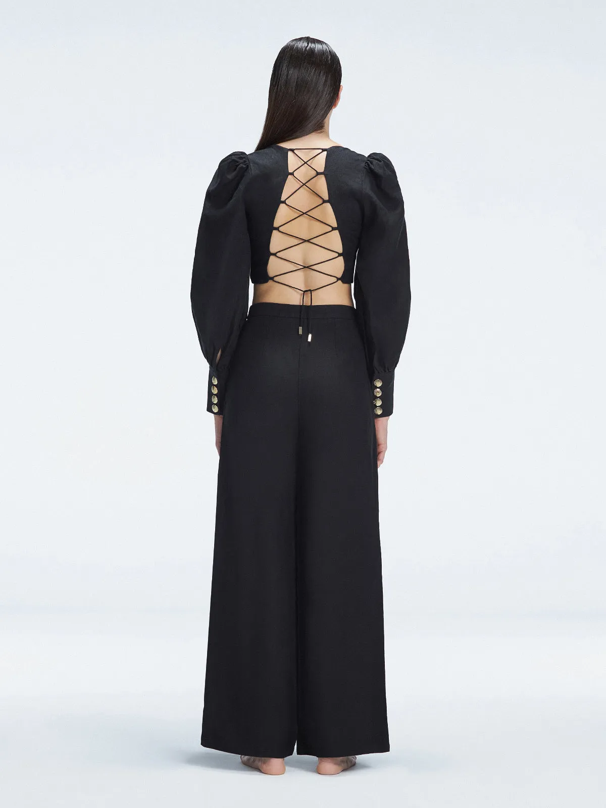 Gemma Black Top and Valencia Black Pants