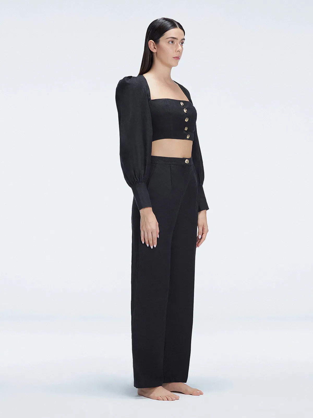 Gemma Black Top and Valencia Black Pants