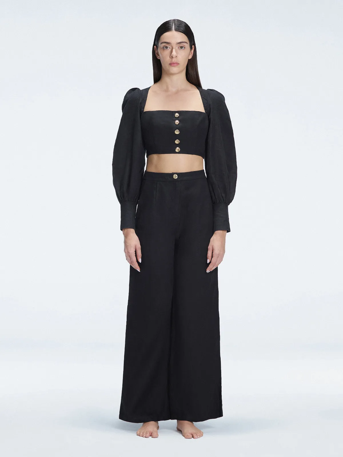 Gemma Black Top and Valencia Black Pants