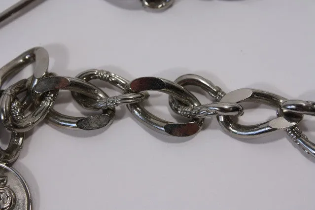 GIANNI VERSACE Safety Pin Belt Necklace
