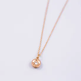 Gold Star Wax Seal Charm Necklace