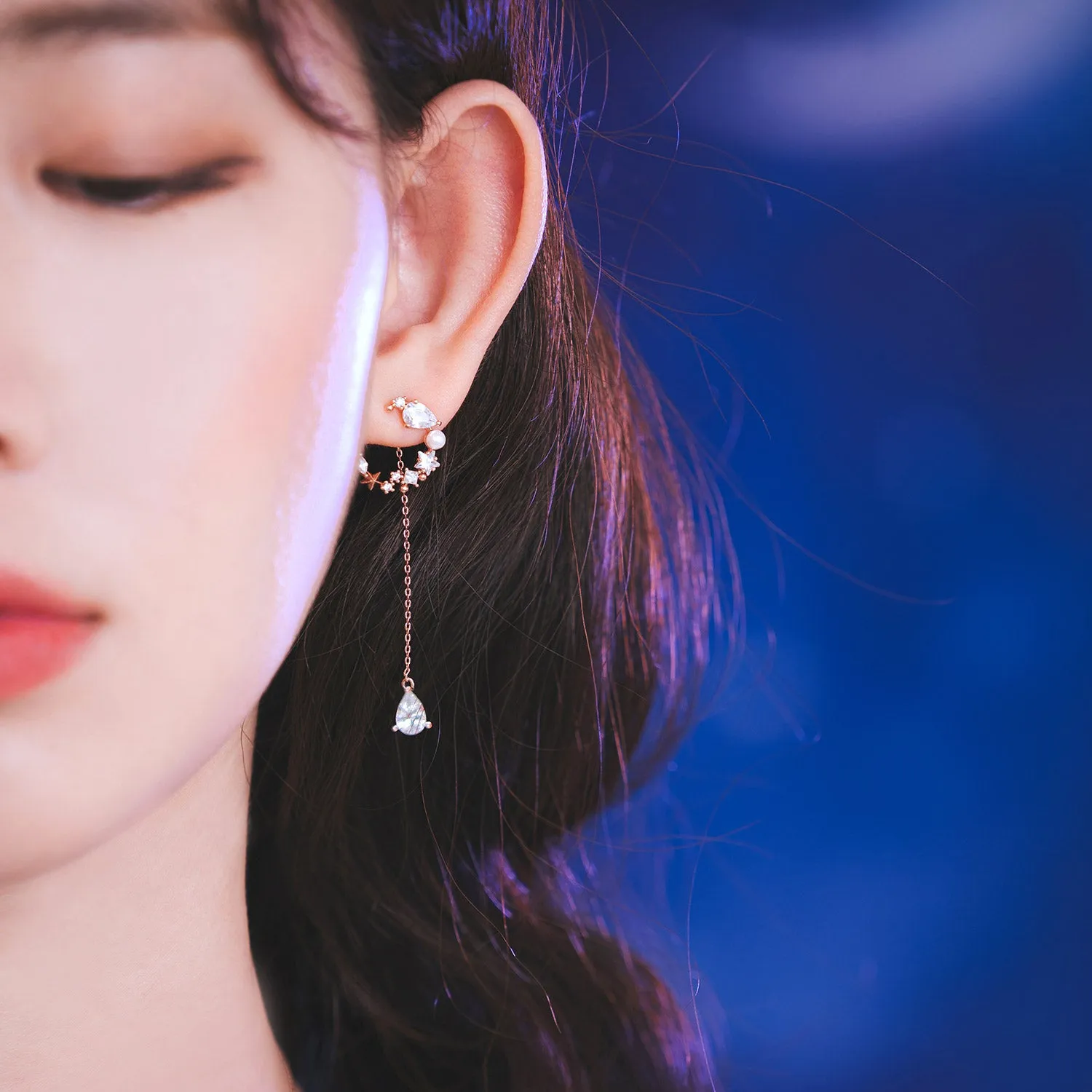 [GOT7 BAMBAM] Moon Goddess Luna Earrings