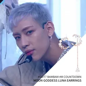 [GOT7 BAMBAM] Moon Goddess Luna Earrings