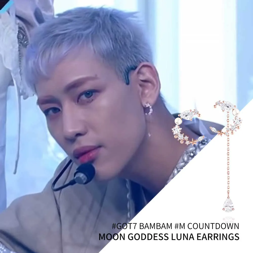 [GOT7 BAMBAM] Moon Goddess Luna Earrings