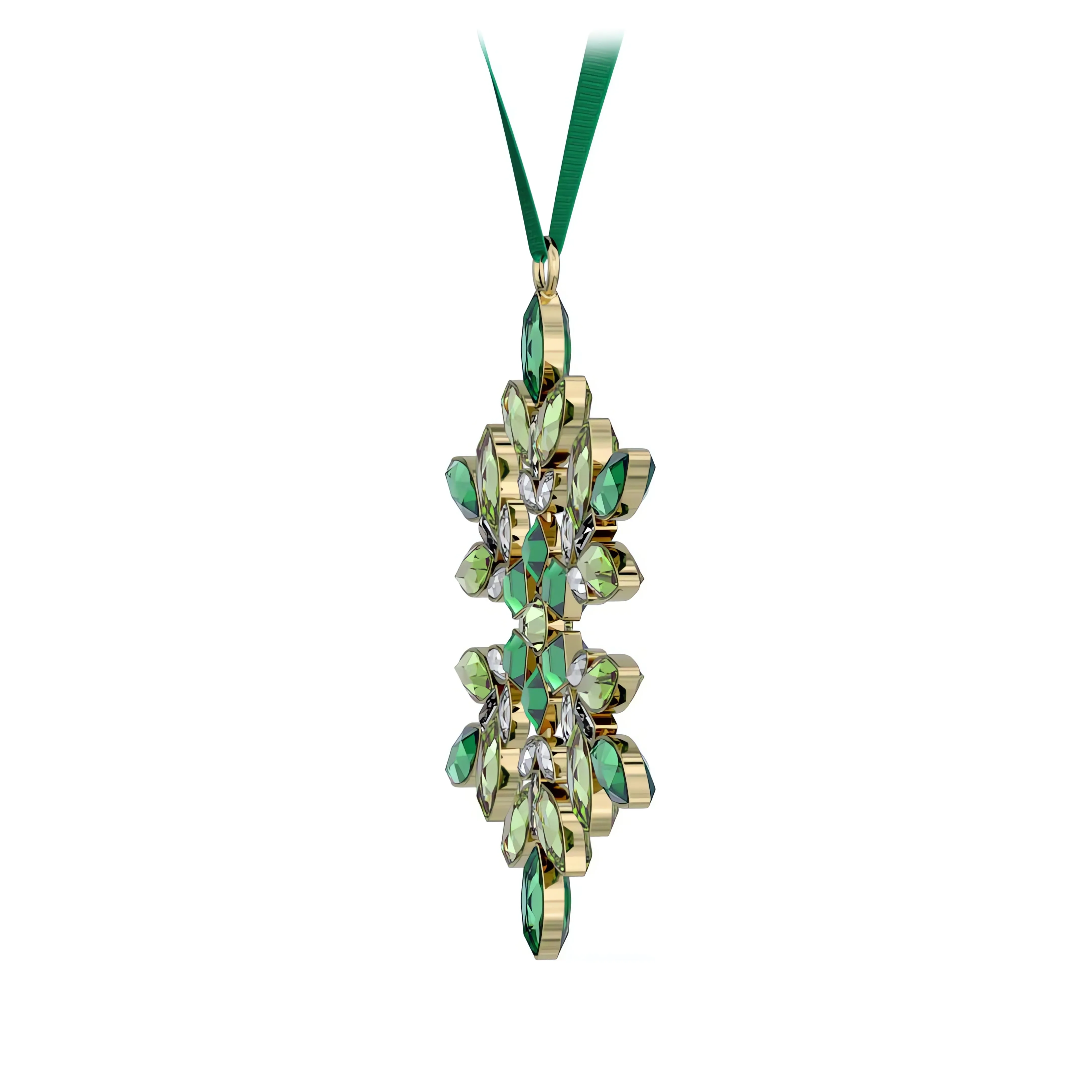Green Gema Holiday Ornament by Swarovski