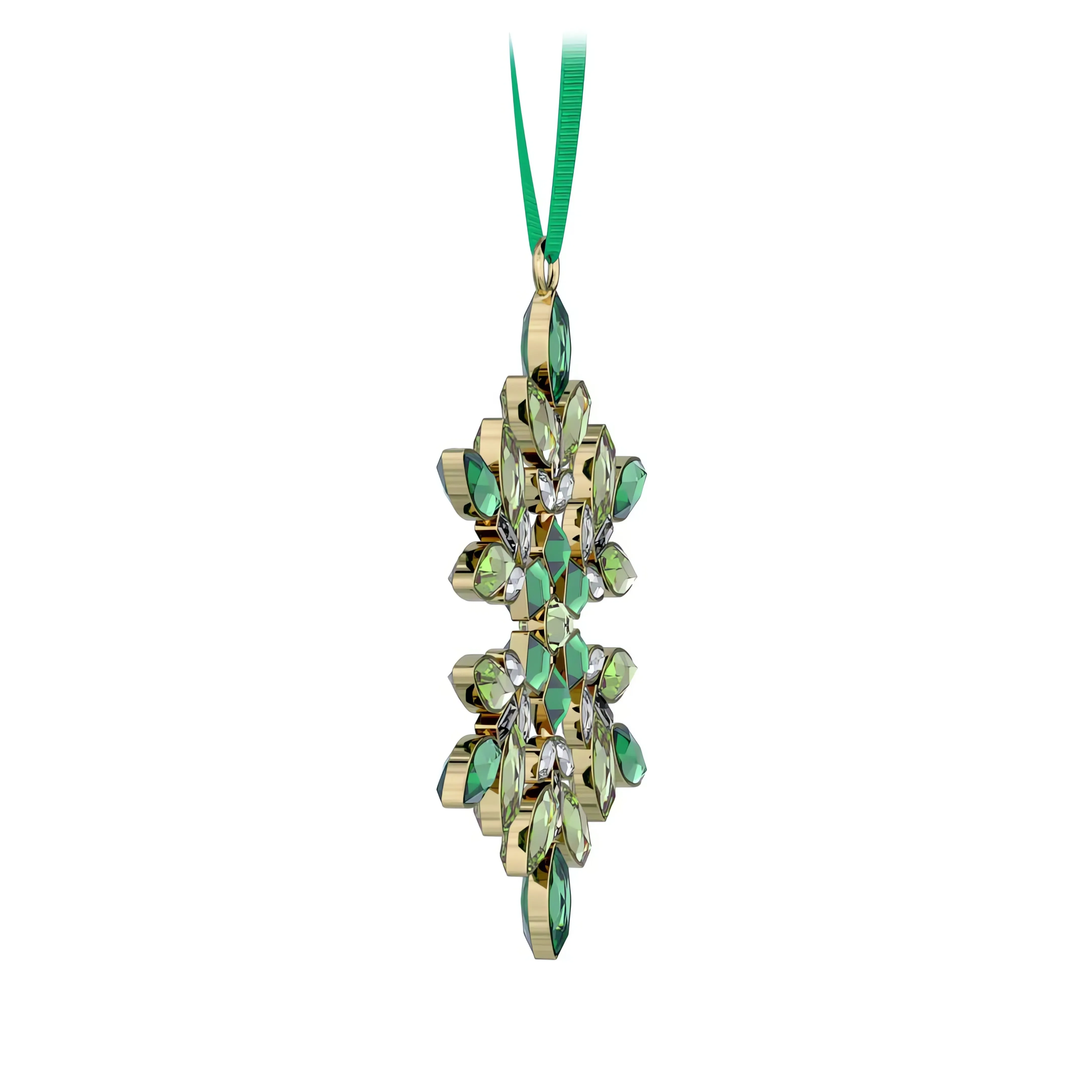 Green Gema Holiday Ornament by Swarovski