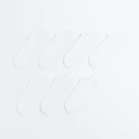 H&M short socks set, 7 pairs, white