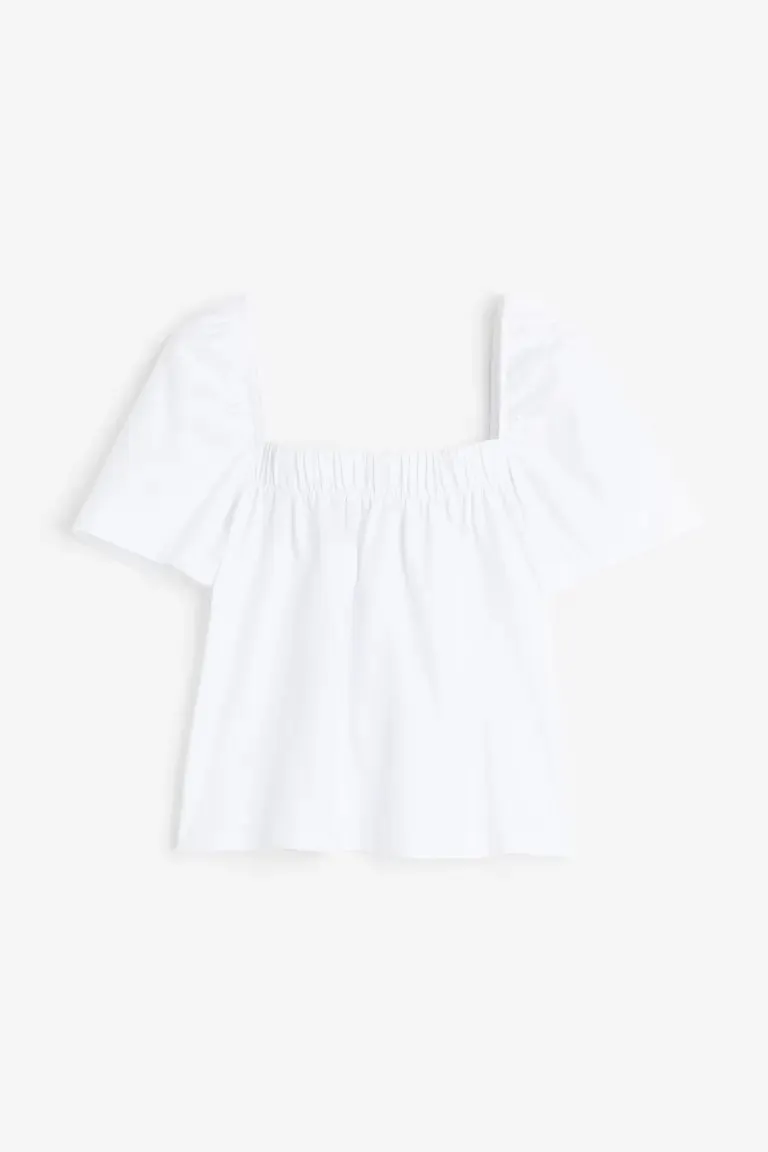 H&M Square Neck Top, White