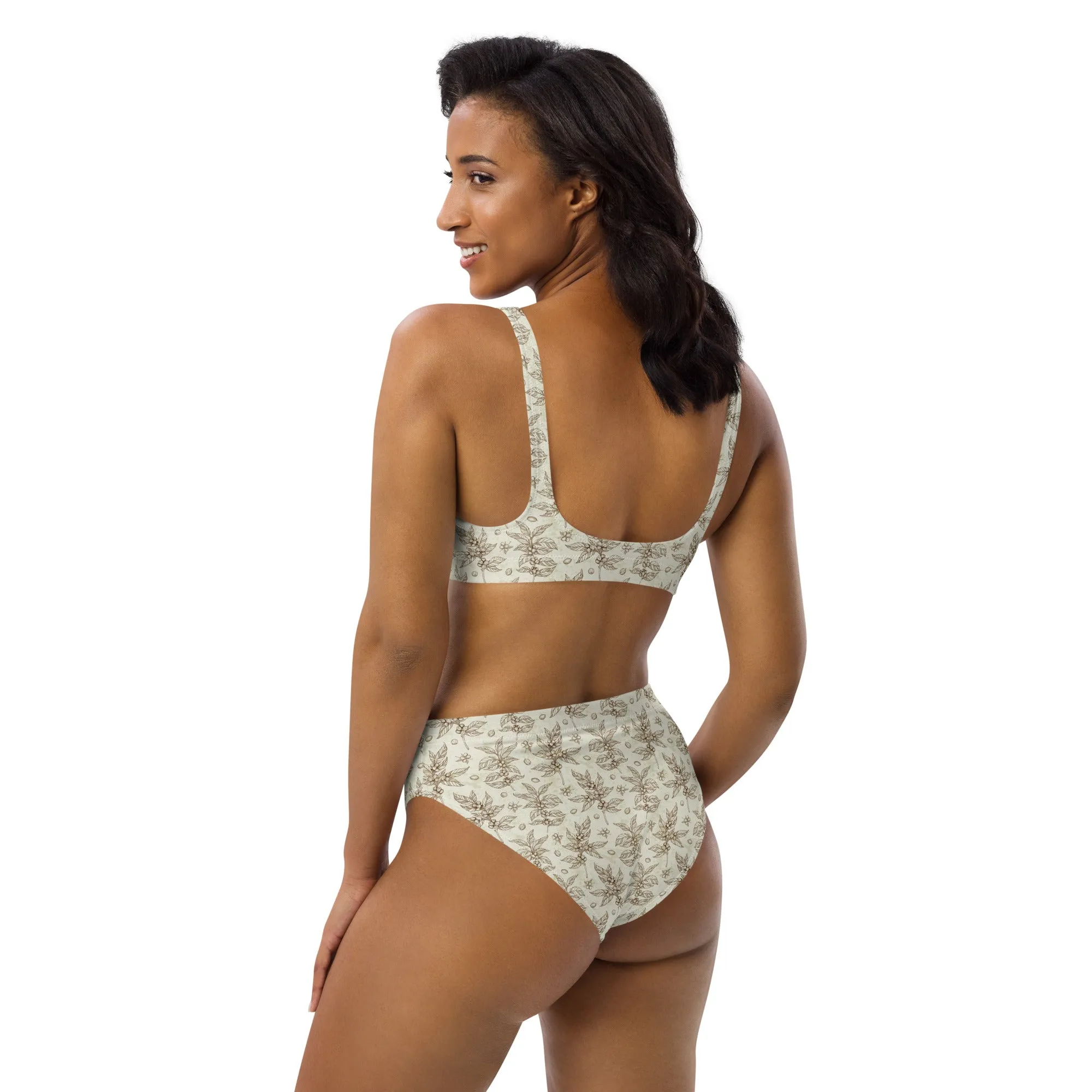 High Waisted Bikini Womens (Glamourange Luxury Bikini High Waisted - 0030 Patterns Model)