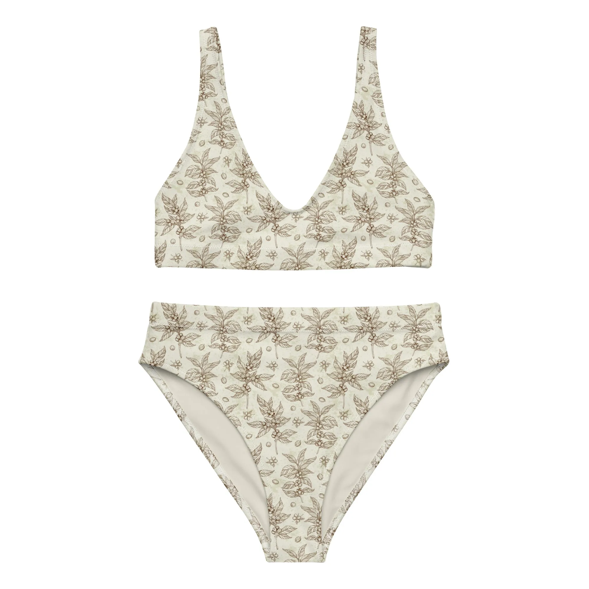 High Waisted Bikini Womens (Glamourange Luxury Bikini High Waisted - 0030 Patterns Model)