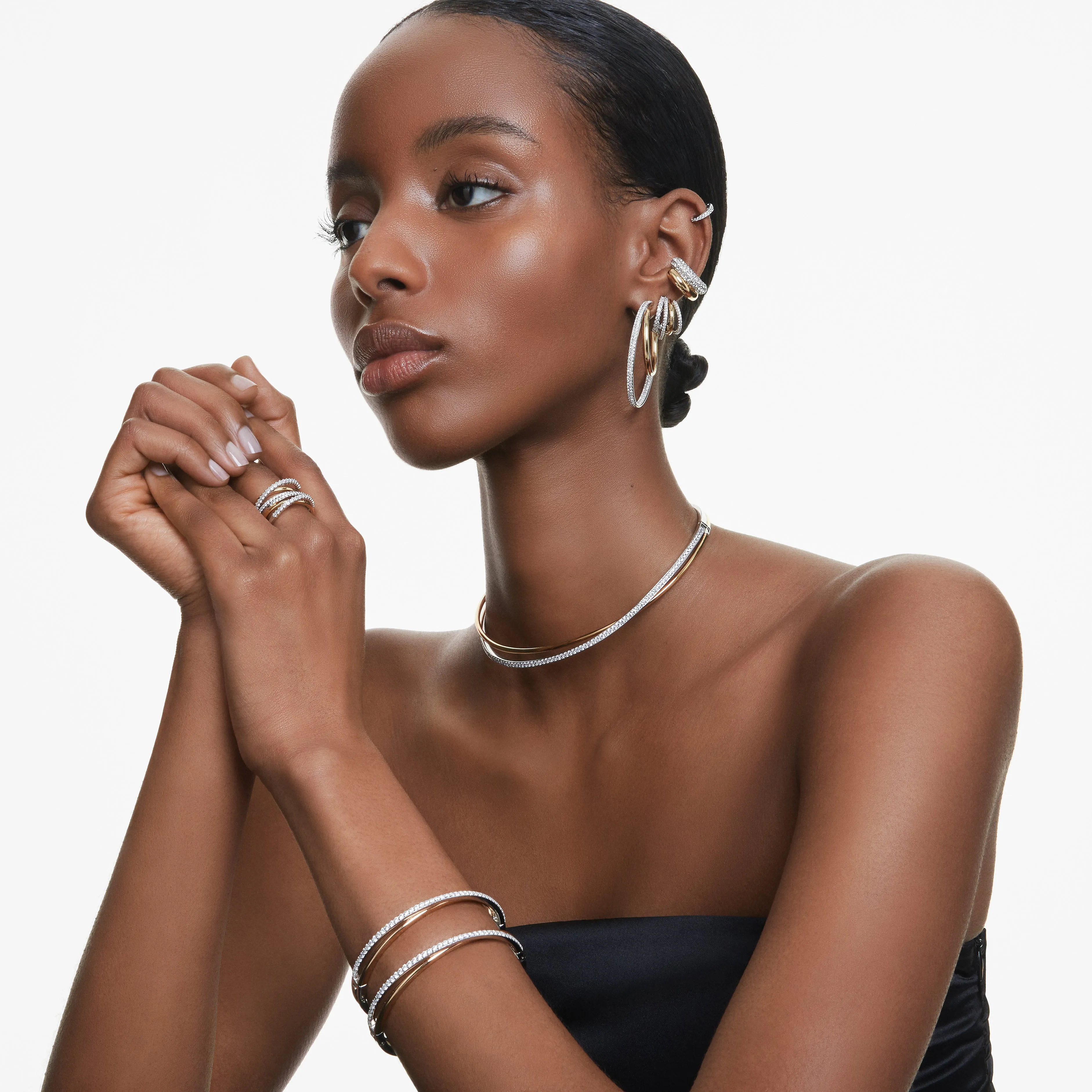 Hyperbola Ring by Swarovski