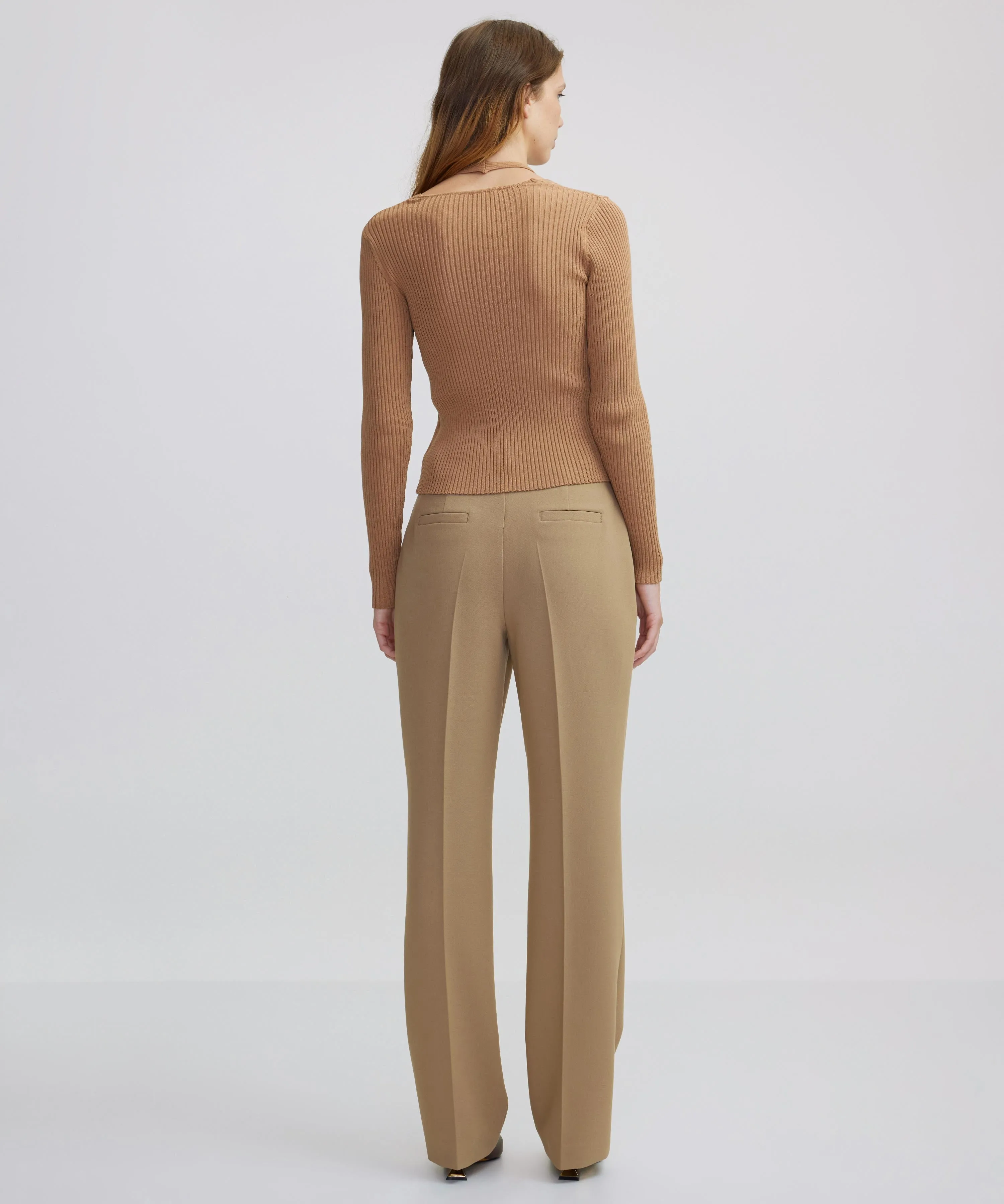Ipekyol Double Piece Look Cutout Knitwear Camel