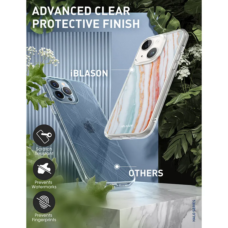 iPhone 13 Halo MagSafe Cute Phone Case - Marble Rainbow