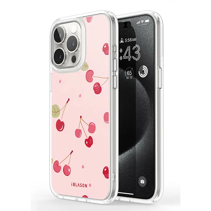 iPhone 13 Pro Max Halo MagSafe Cute Phone Case - Cherry on Top