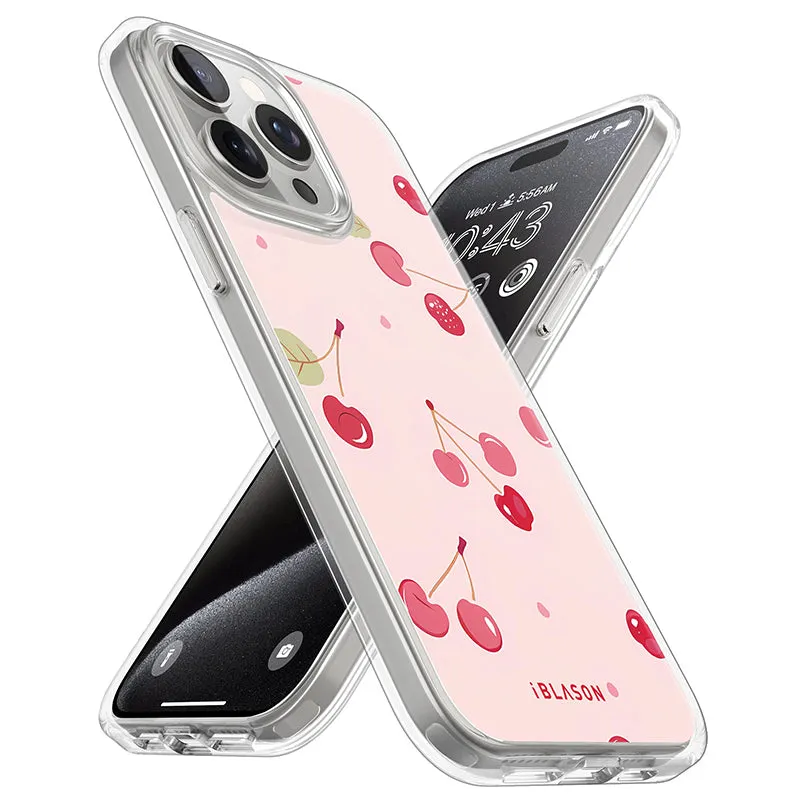 iPhone 13 Pro Max Halo MagSafe Cute Phone Case - Cherry on Top