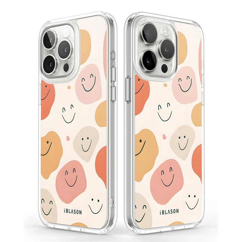 iPhone 13 Pro Max Halo MagSafe Cute Phone Case - Happy