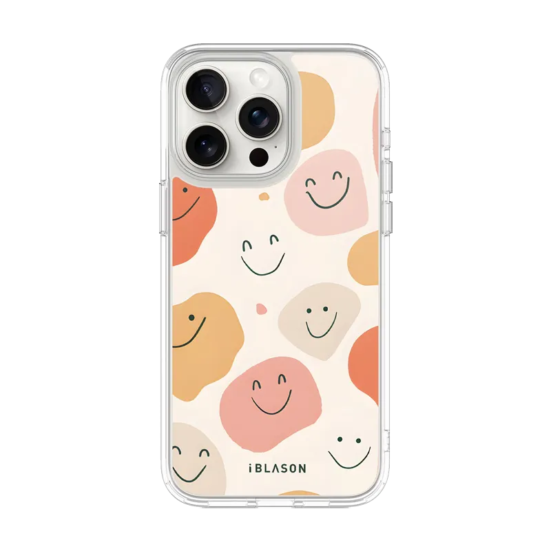 iPhone 13 Pro Max Halo MagSafe Cute Phone Case - Happy