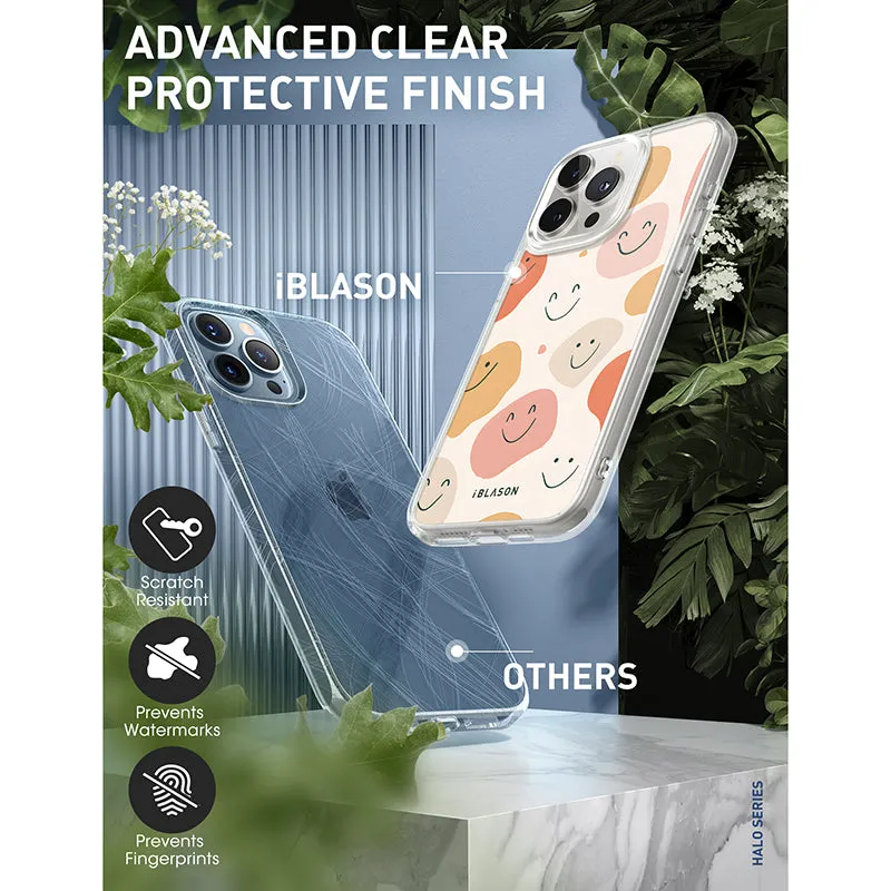 iPhone 13 Pro Max Halo MagSafe Cute Phone Case - Happy
