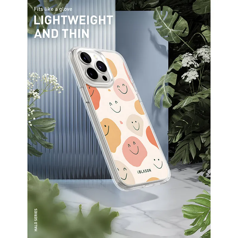 iPhone 13 Pro Max Halo MagSafe Cute Phone Case - Happy