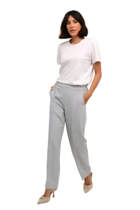 Kaffe Womens Trousers Sakura HW Pants Grey Melange