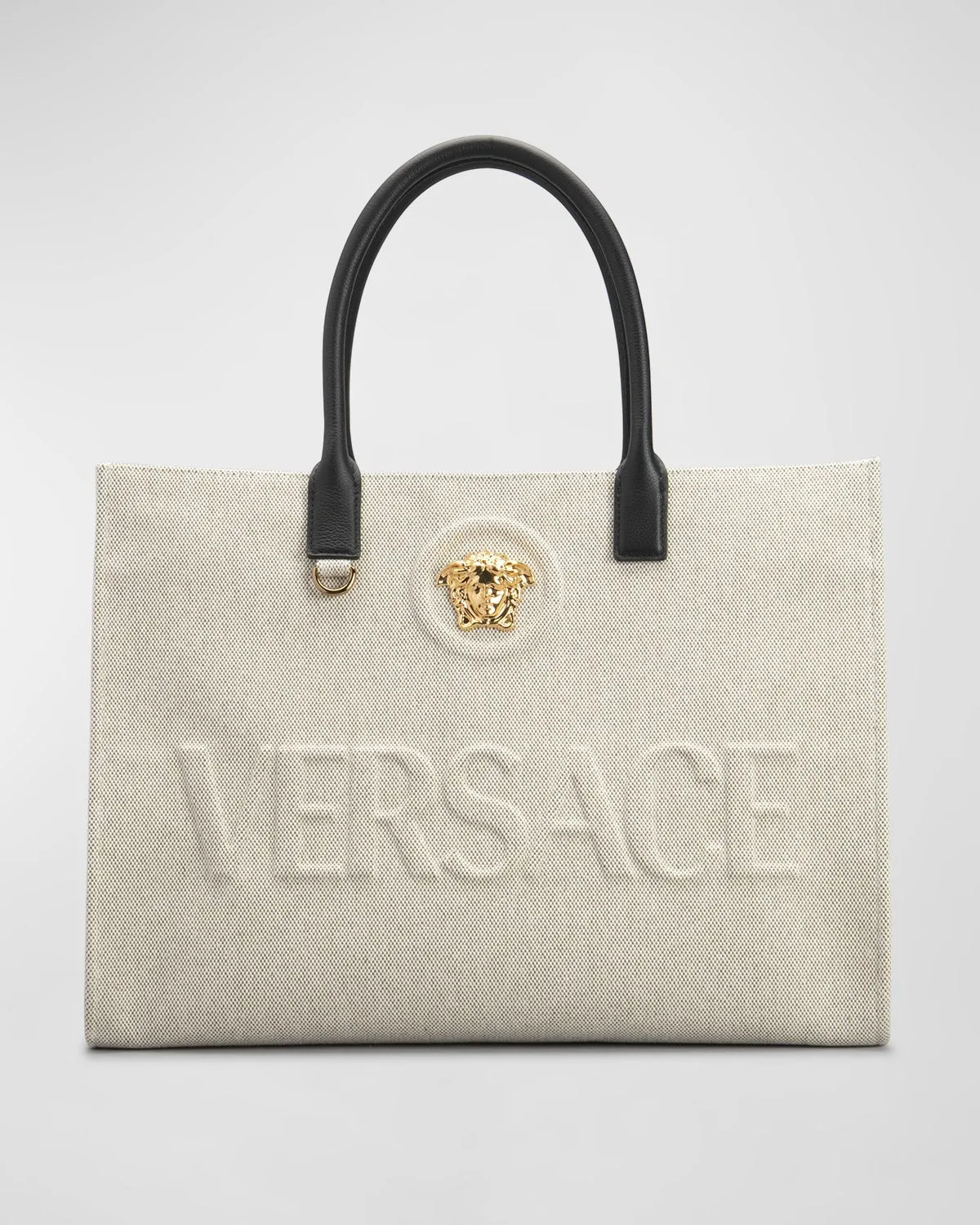 La Medusa Logo Canvas Tote Bag