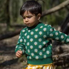 Little Green Radicals - Winter Forest Snuggle Jumper - Green