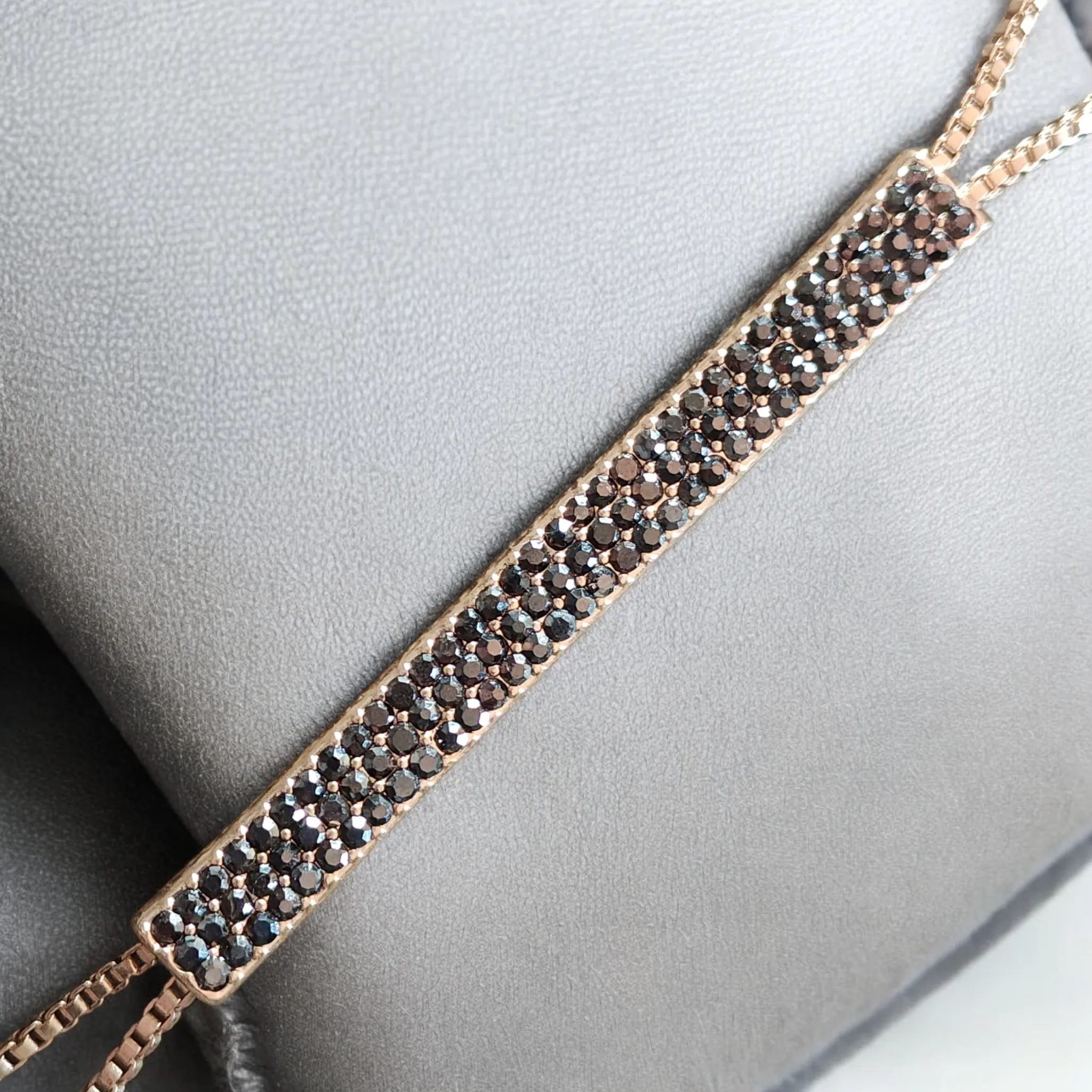 LUCKY BRAND Pave Bar Lariat Necklace