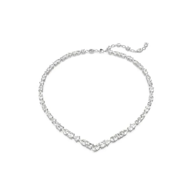 Mesmera necklace Mixed Cuts White Rhodium Plated Necklace 5665242