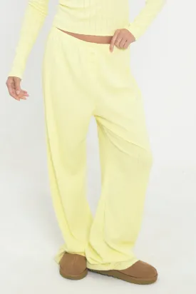Pointelle Pants - Butter Yellow