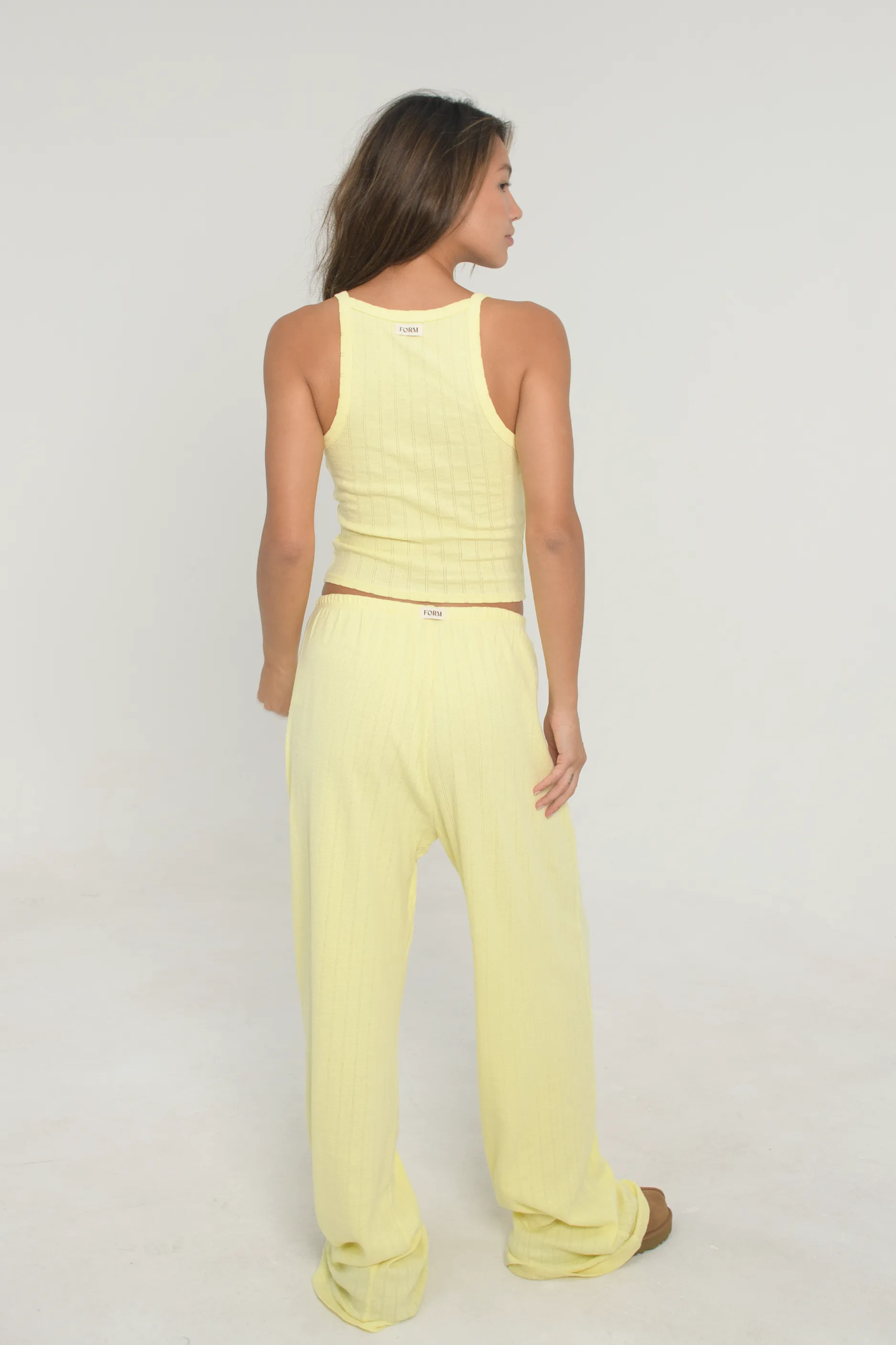 Pointelle Pants - Butter Yellow