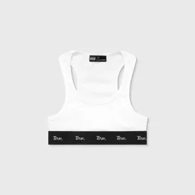 Ribbed Sports Top - White