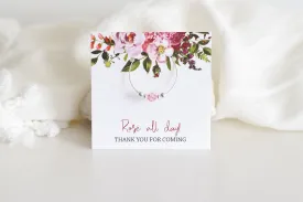 Rosé All Day Party Favors, Swarovski Crystal Wine Charm
