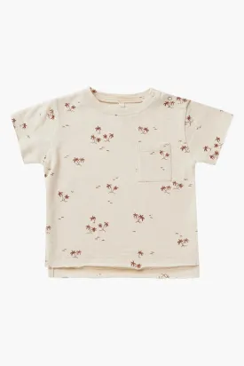 Rylee   Cru Raw Edge Boys Tee - Palms