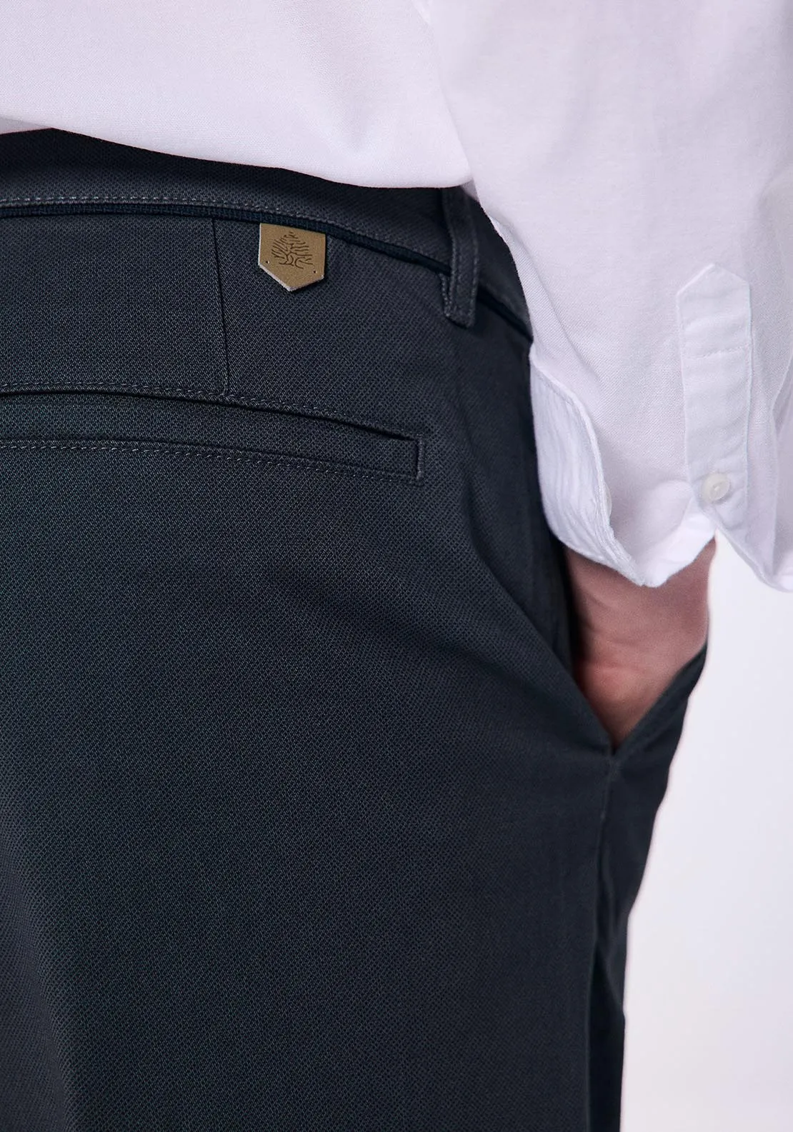 Slim fit printed chinos - Grey