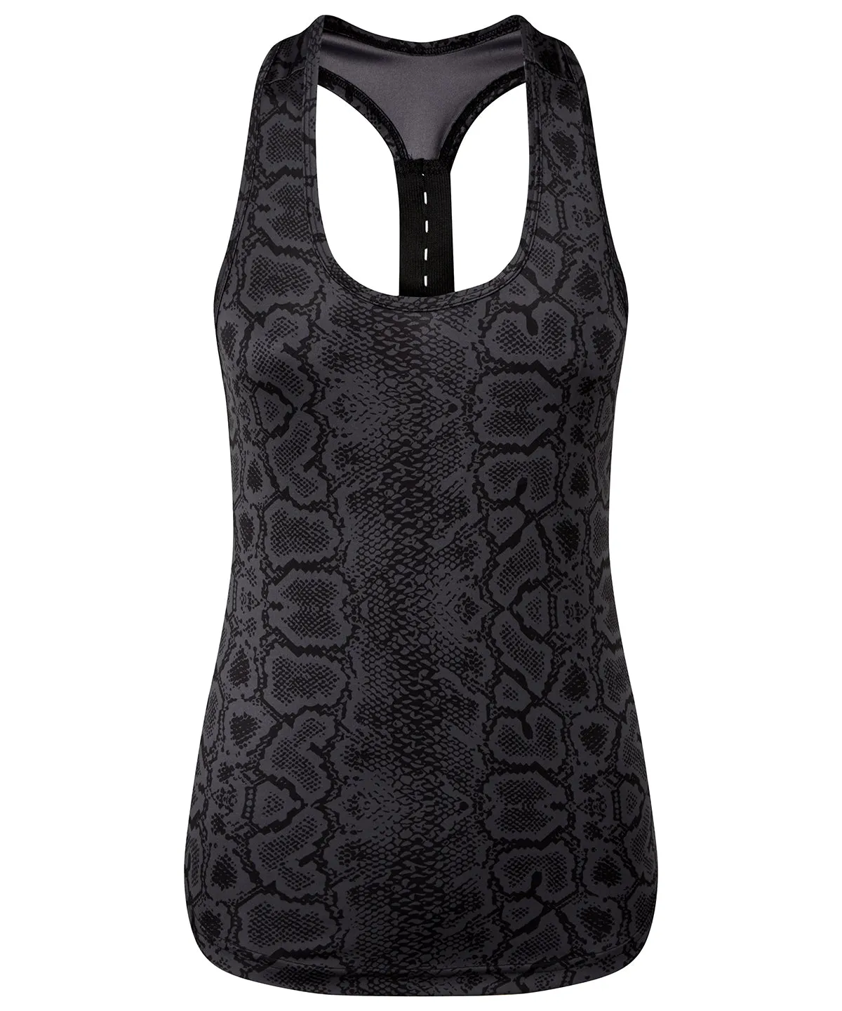 Snake Black - Women's TriDri® performance strap back animal printed vest