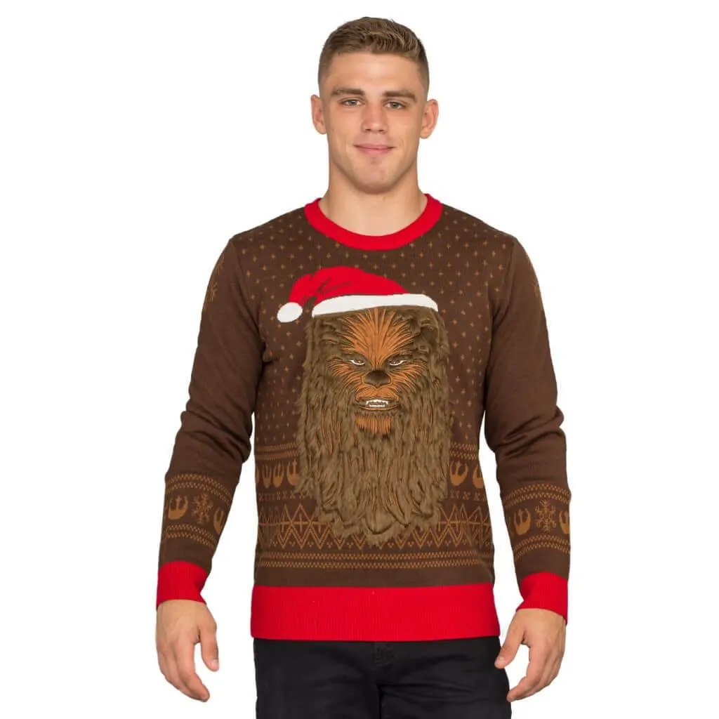 Star Wars Chewbacca Furry Face Ugly Christmas Sweater