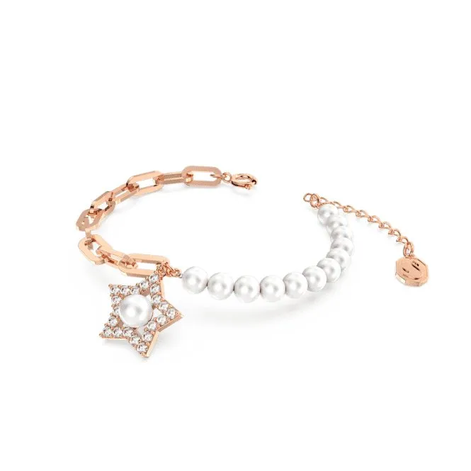 Stella Crystal Star White Rose Gold-tone Plated Bracelet 5645461